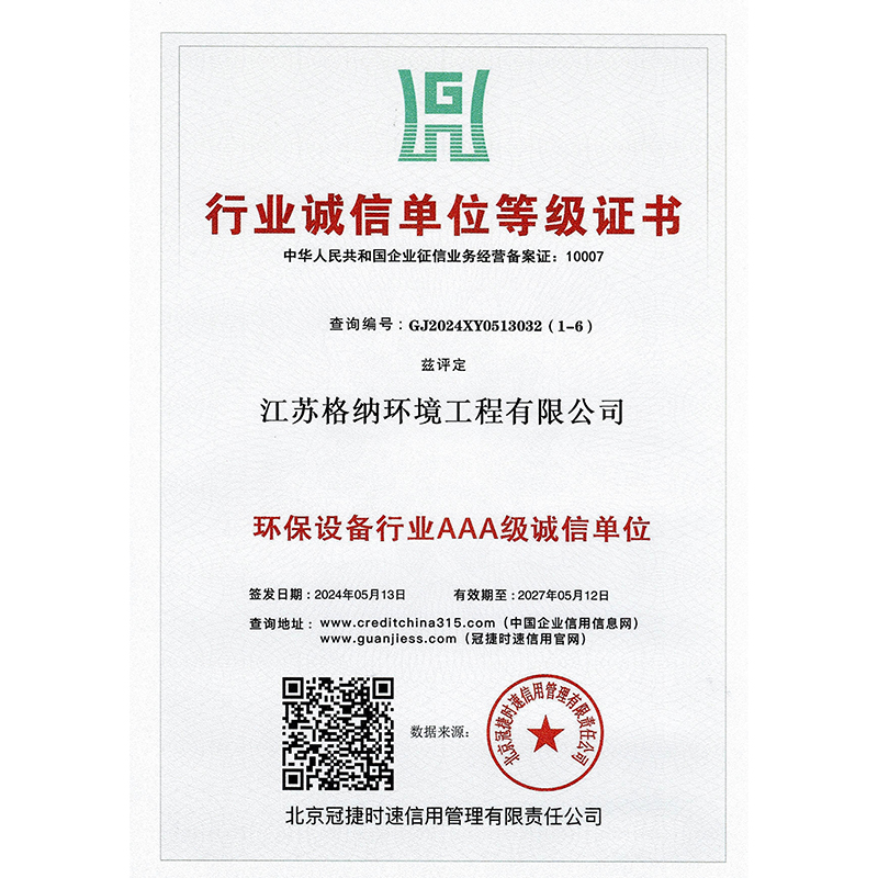 阳江行业诚信单位等级证书